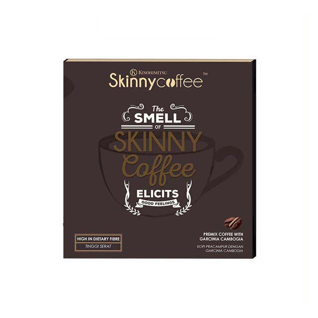 Kinoskinny Coffee 14s Malaysia Box Featuring Energizing and Good Feelings Blend for Weight Management