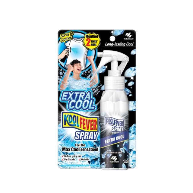 KOOLFEVER Spray Extra Cool 100ml for Instant Refreshing Chill on Clothes and Skin
