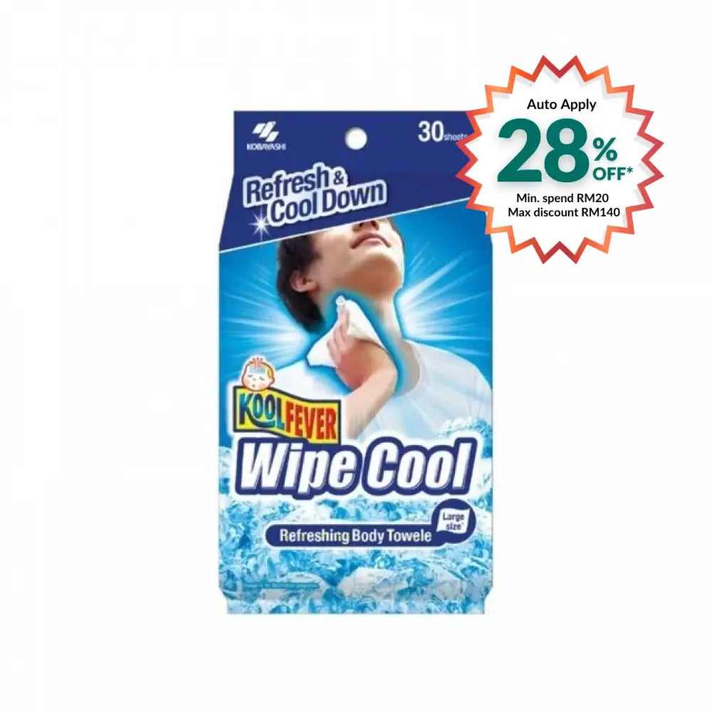 Koolfever Wipe Cool 30s refreshing body towels for quick cooling and comfort