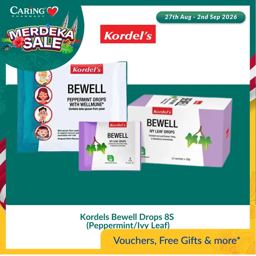 Kordels Bewell Drops 8S (Peppermint/Ivy Leaf)
