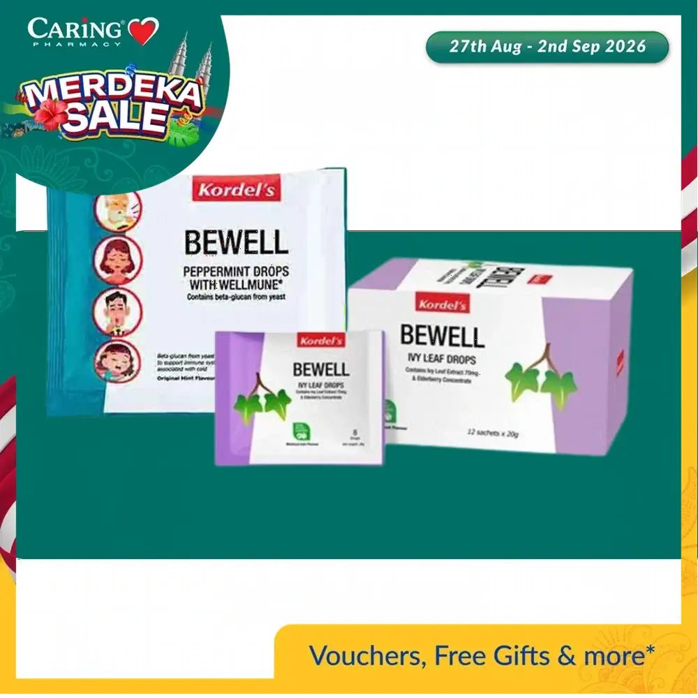Kordels Bewell Drops 8S (Peppermint/Ivy Leaf)