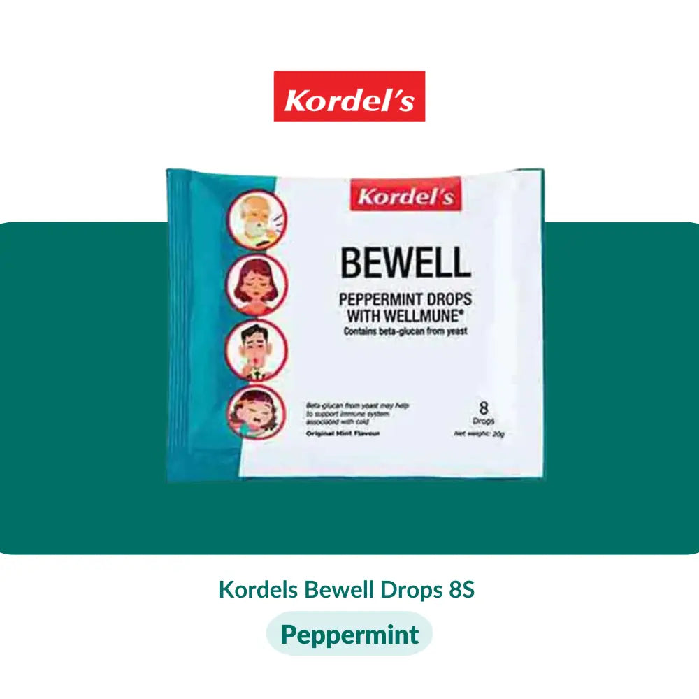 Kordels Bewell Drops 8S (Peppermint/Ivy Leaf) - Peppermint