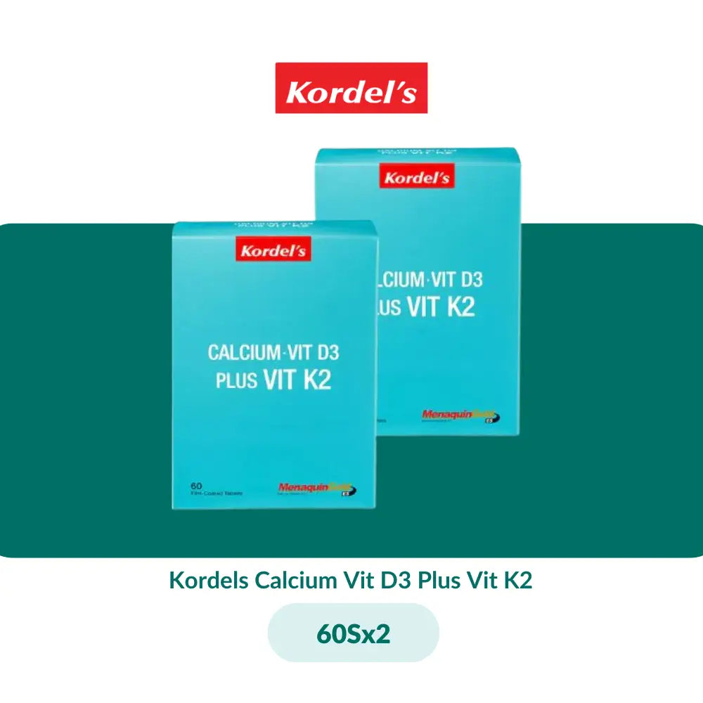Kordels Calcium Vit D3 Plus Vit K2 (60S/60Sx2) - 60Sx2