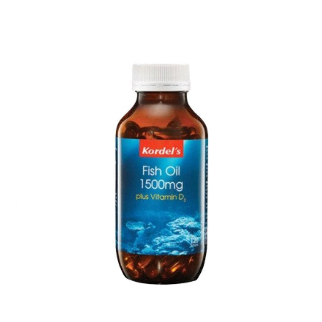 Kordel's Fish Oil with Vitamin D3 Supplements in 1500mg for Enhanced Health Benefits