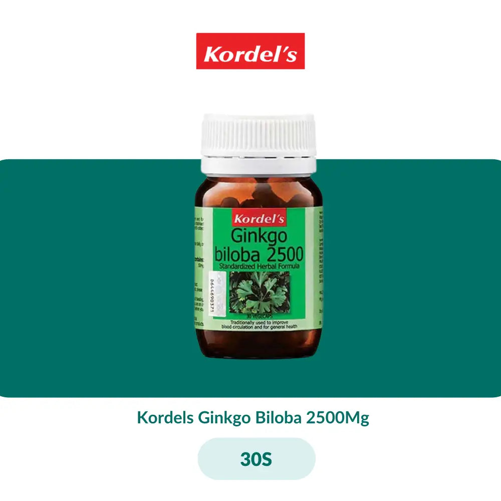 Kordels Ginkgo Biloba 2500Mg (30S/120S + 30S) - 30S