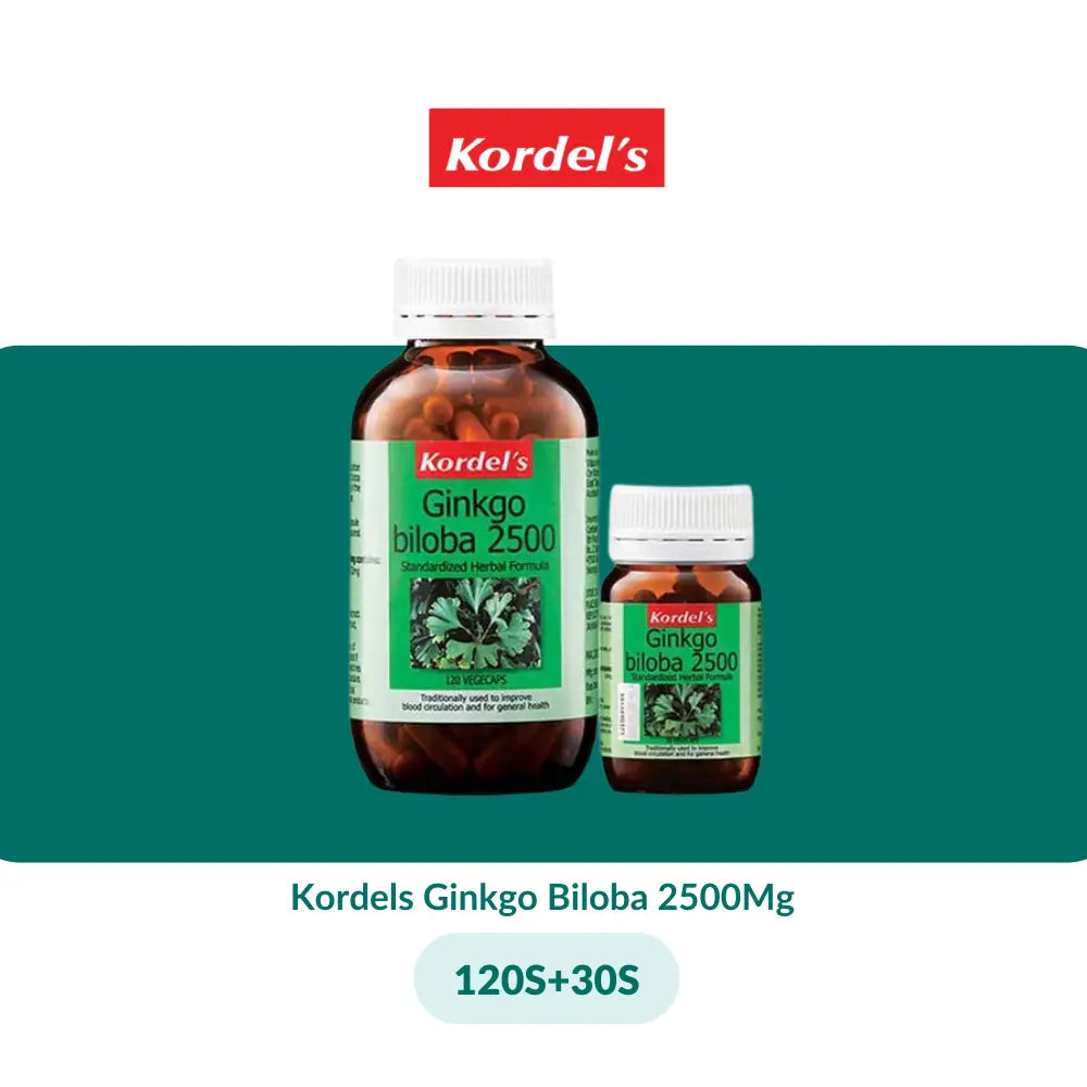 Kordels Ginkgo Biloba 2500Mg (30S/120S + 30S) - 120S + 30S