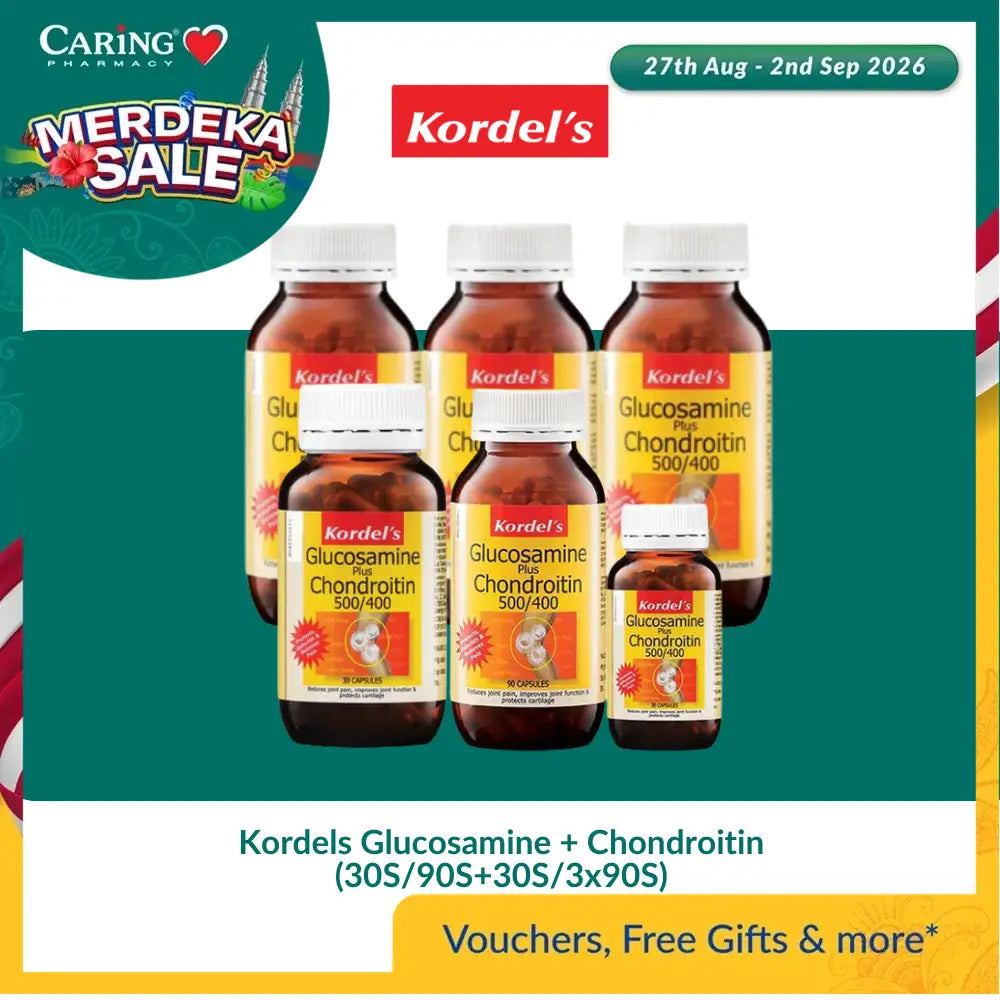 Kordels Glucosamine + Chondroitin (30S/90S + 30S/3x90S)