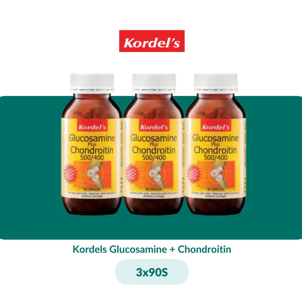 Kordels Glucosamine + Chondroitin (30S/90S + 30S/3x90S) - 3X90S