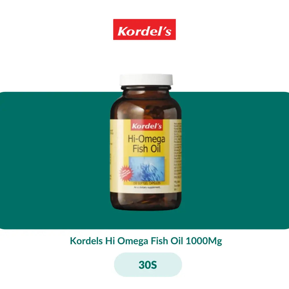 Kordels Hi Omega Fish Oil 1000Mg (30S/150S + 30S) - 30S