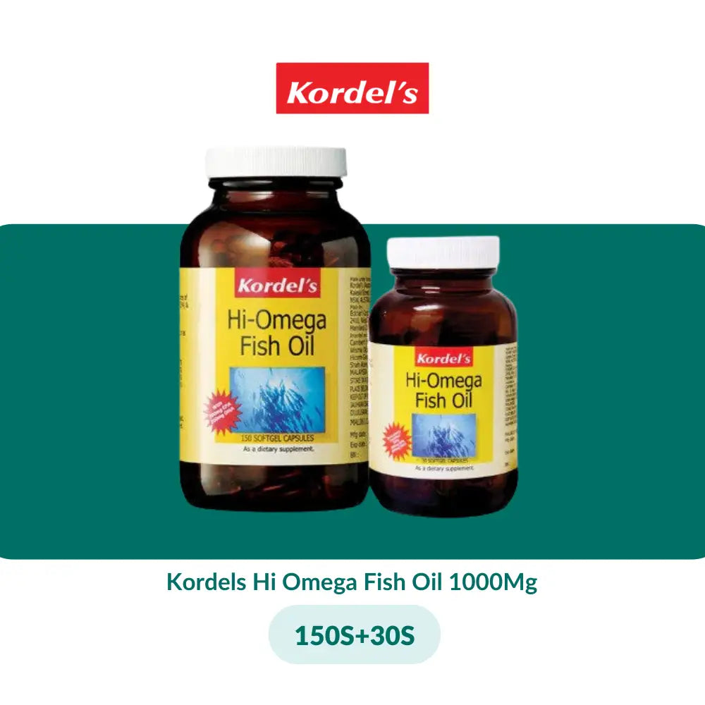 Kordels Hi Omega Fish Oil 1000Mg (30S/150S + 30S) - 150S + 30S