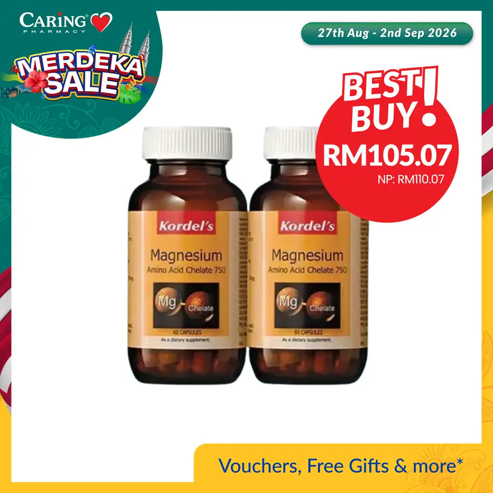 Kordels Magnesium Amino Acid Chelate 750 (60S/60Sx2)