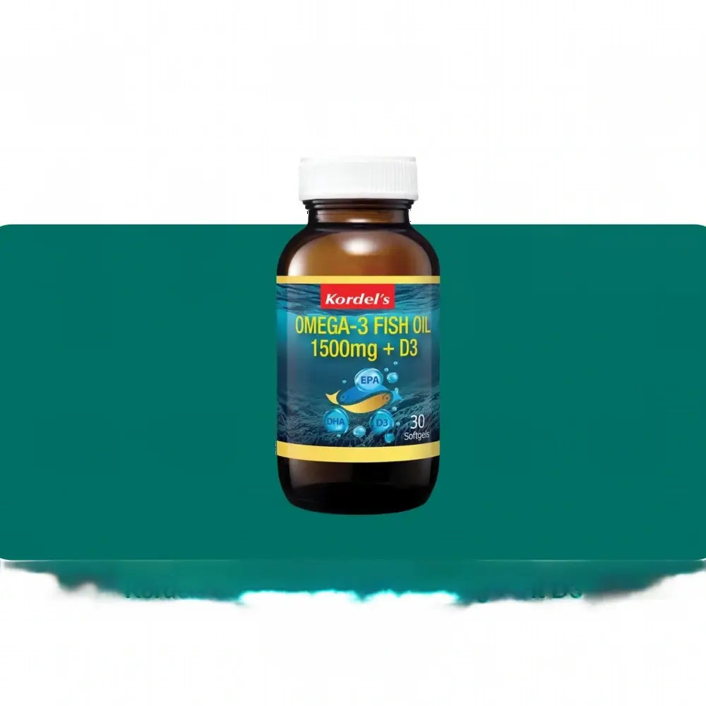 Kordels Omega-3 Fish Oil 1500Mg + Vit D3 (30S/60Sx2) - 30S