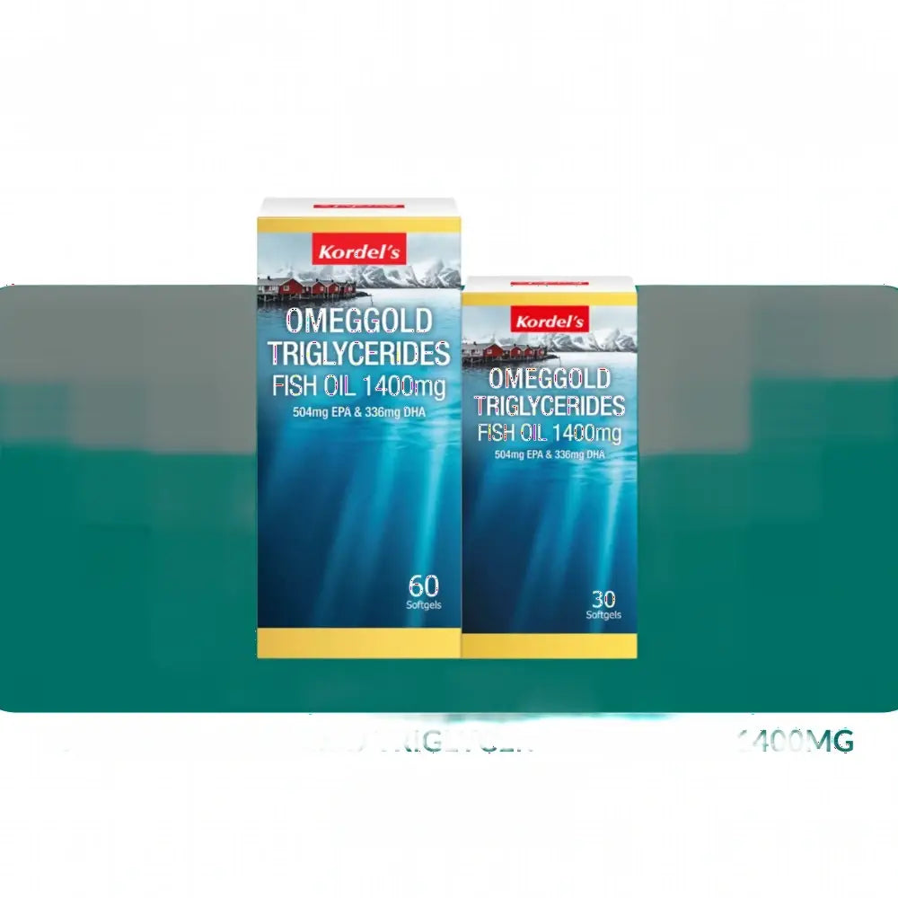 KORDELS OMEGGOLD TRIGLYCERIDES FISH OIL 1400MG (30S/60S + 30S) - 60S + 30S