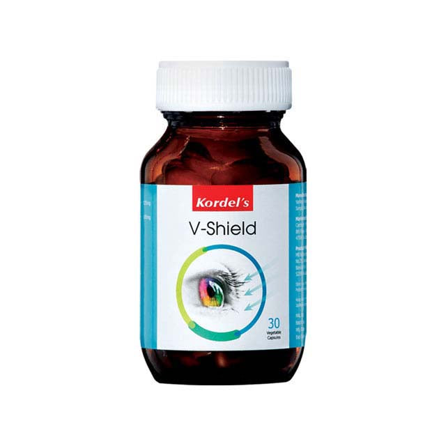 Kordel's V-Shield supplement bottle with 30 capsules for immune support and health