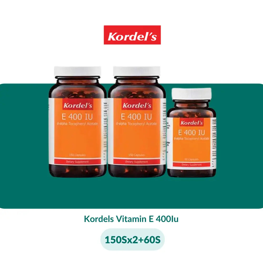Kordels Vitamin E 400Iu (60S/150Sx2 + 60S) - 150Sx2 + 60S