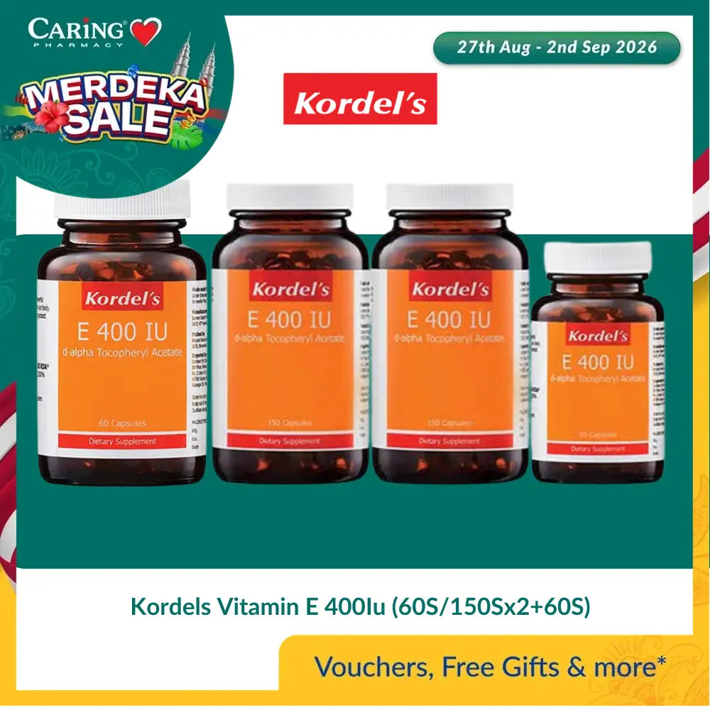 Kordels Vitamin E 400Iu (60S/150Sx2 + 60S)
