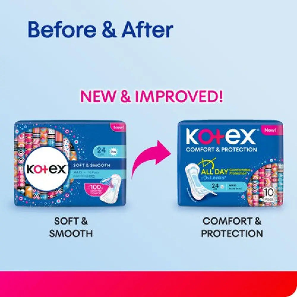 KOTEX SOFT&SMOOTH MAXI WING 24CM 16SX2
