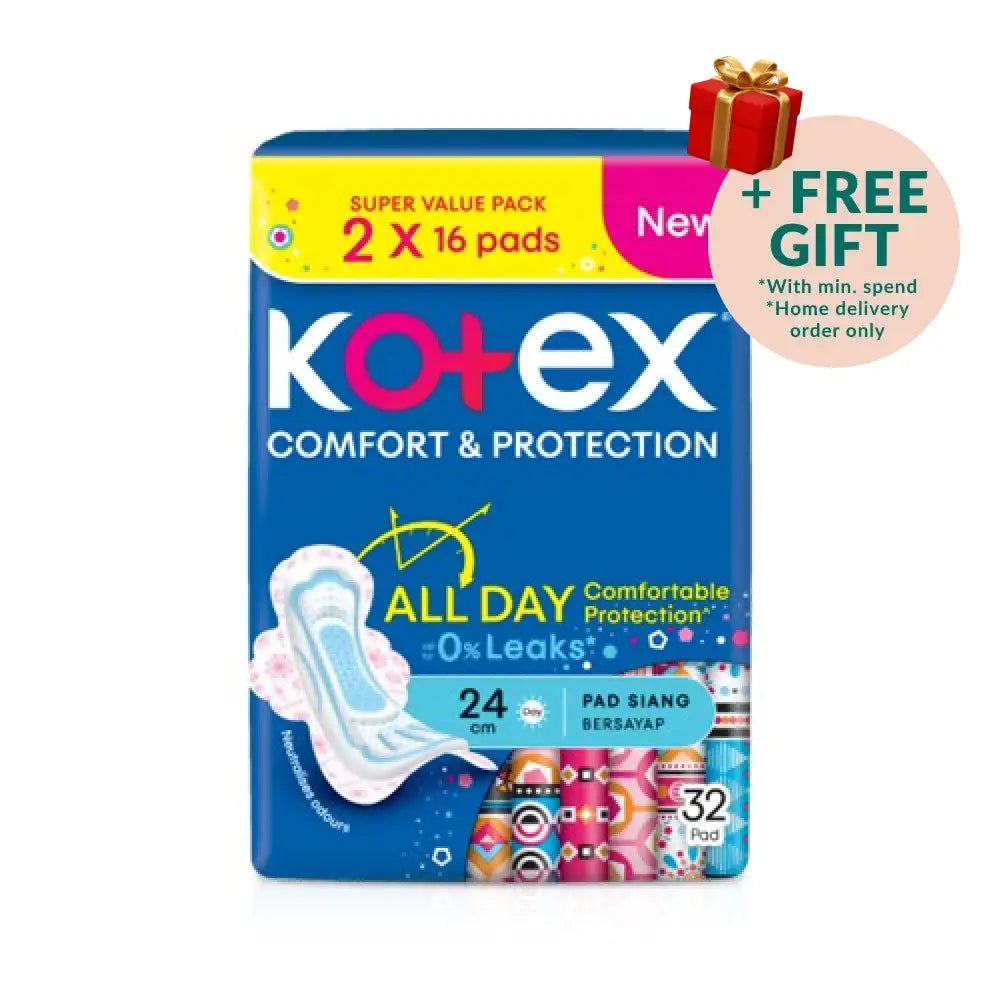 KOTEX SOFT&SMOOTH MAXI WING 24CM 16SX2
