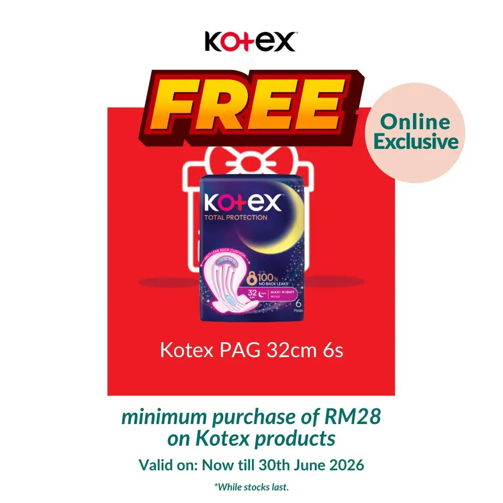 KOTEX TOTAL PROTECTION RISE-UP GUARD OVERNIGHT 28CM WING 28S