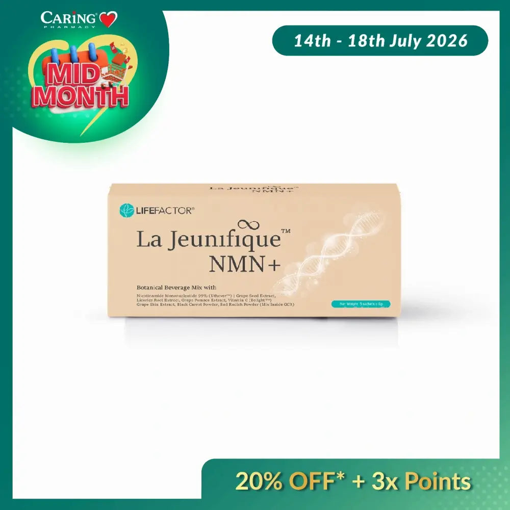 La Jeunifique NMN plus botanical beverage mix from LIFE FACTOR for NMN supplement Malaysia