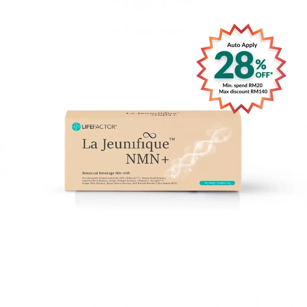 La Jeunifique NMN plus botanical beverage mix from LIFE FACTOR for NMN supplement Malaysia