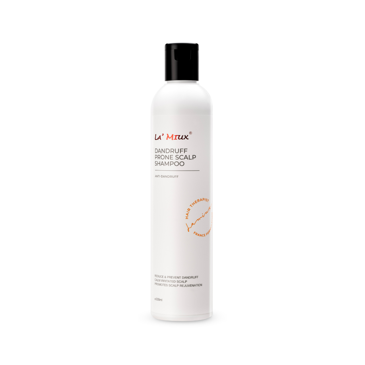 LAMIUX Dandruff Shampoo for Sensitive Scalp in a 400ml bottle, designed to soothe and treat dandruff