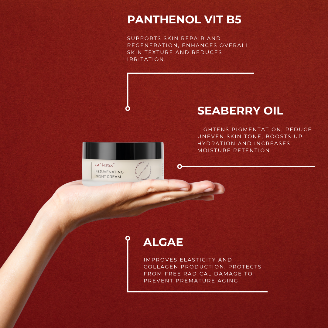 LAMIUX Rejuvenating Night Cream for anti aging with nourishing ingredients and effective skincare benefits