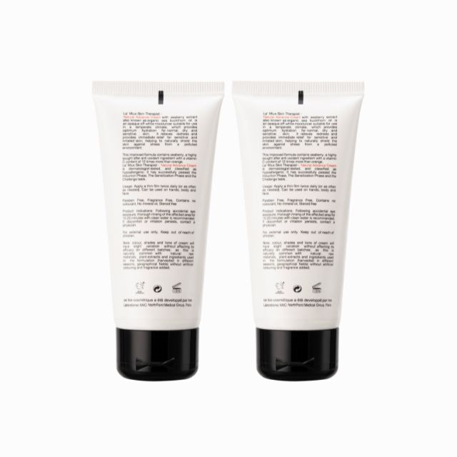 LAMIUX Natural Face Cream for Sensitive Skin in Two 100ml Tubes with Nourishing Ingredients