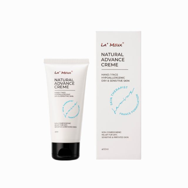 LAMIUX Natural Face Cream for Sensitive Skin in a 60ml tube with hypoallergenic formula