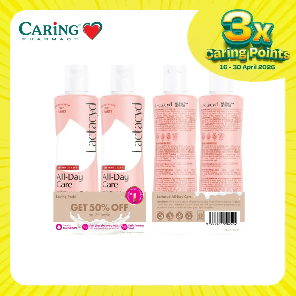 LACTACYD ALL DAY CARE 250ML 2S