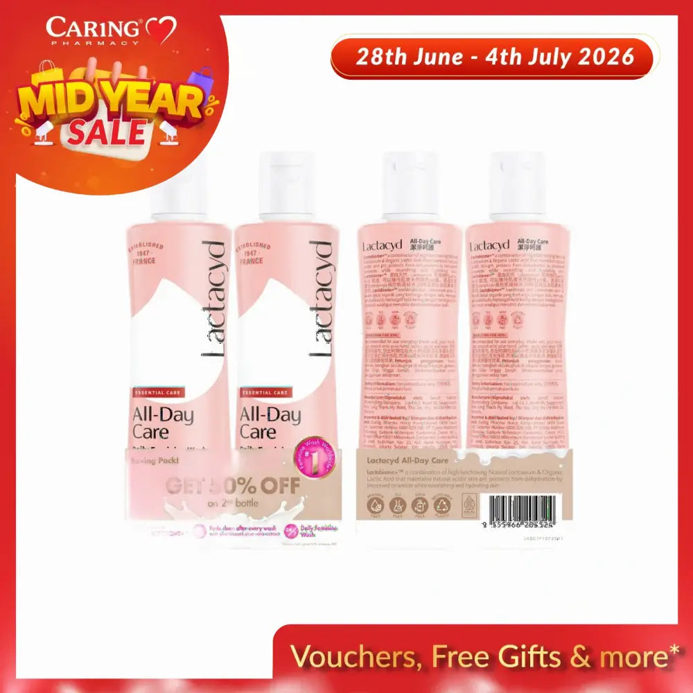 LACTACYD ALL DAY CARE 250ML 2S