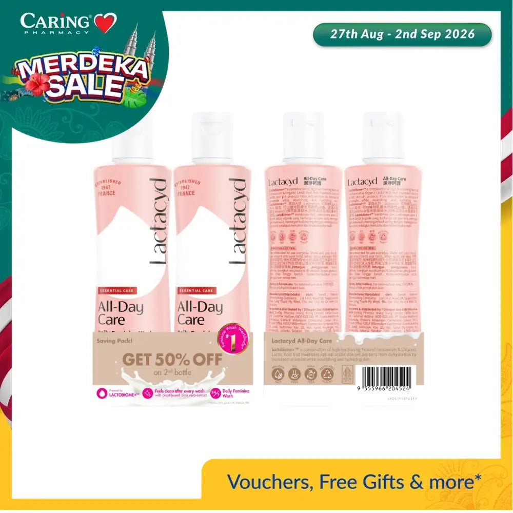 LACTACYD ALL DAY CARE 250ML 2S