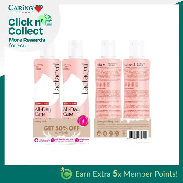 LACTACYD ALL DAY CARE 250ML 2S