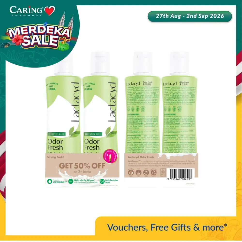 LACTACYD ODOR FRESH 250ML 2S