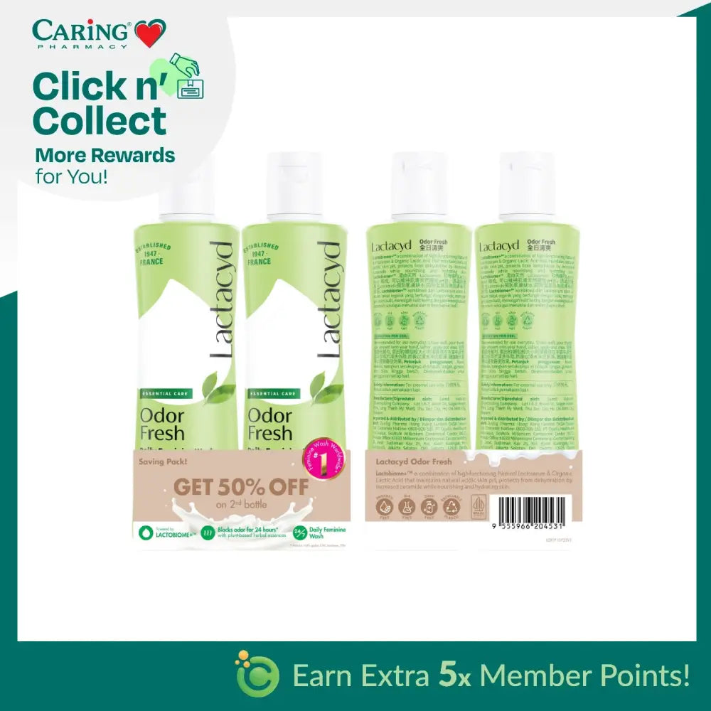 LACTACYD ODOR FRESH 250ML 2S