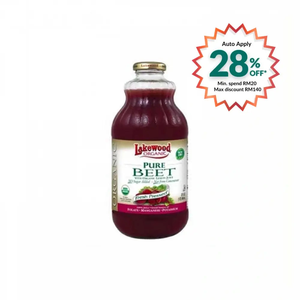 LAKEWOOD ORGANIC PURE BEET JUICE 946ML