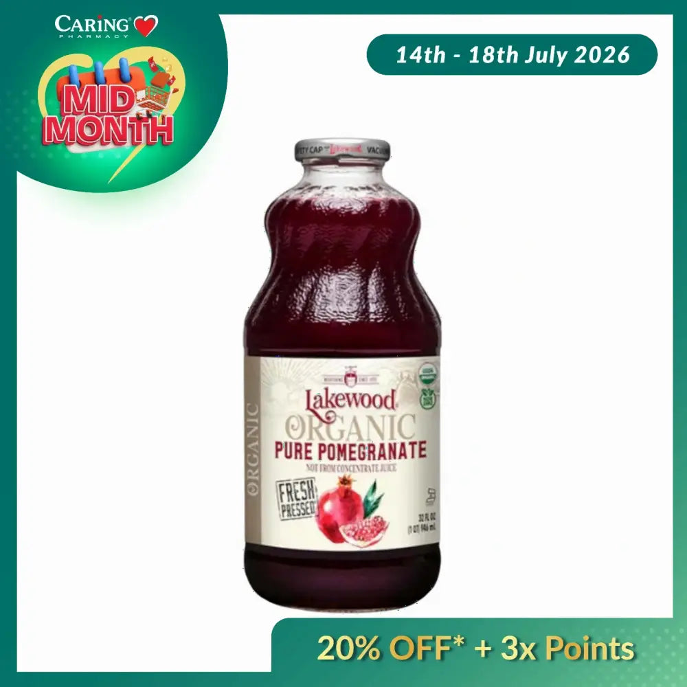 LAKEWOOD ORGANIC PURE POMEGRANATE 946ML