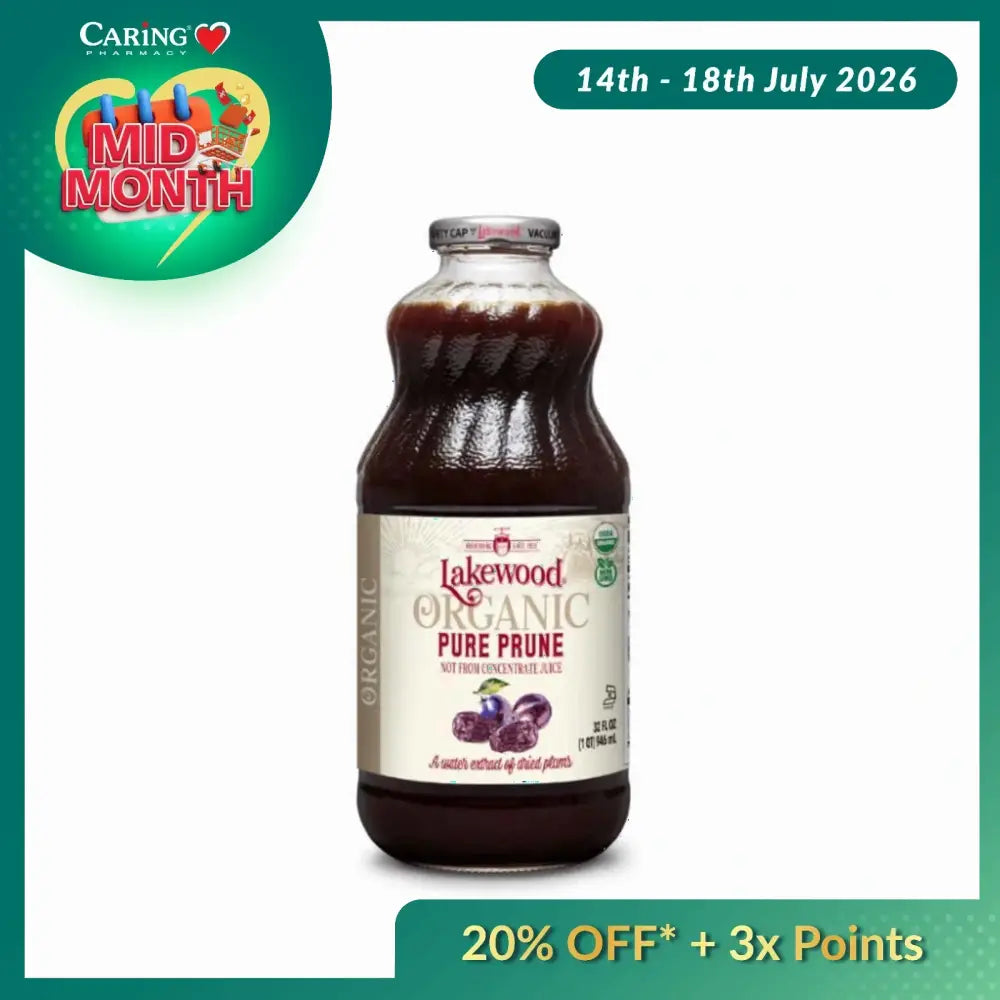 LAKEWOOD ORGANIC PURE PRUNE JUICE 946ML