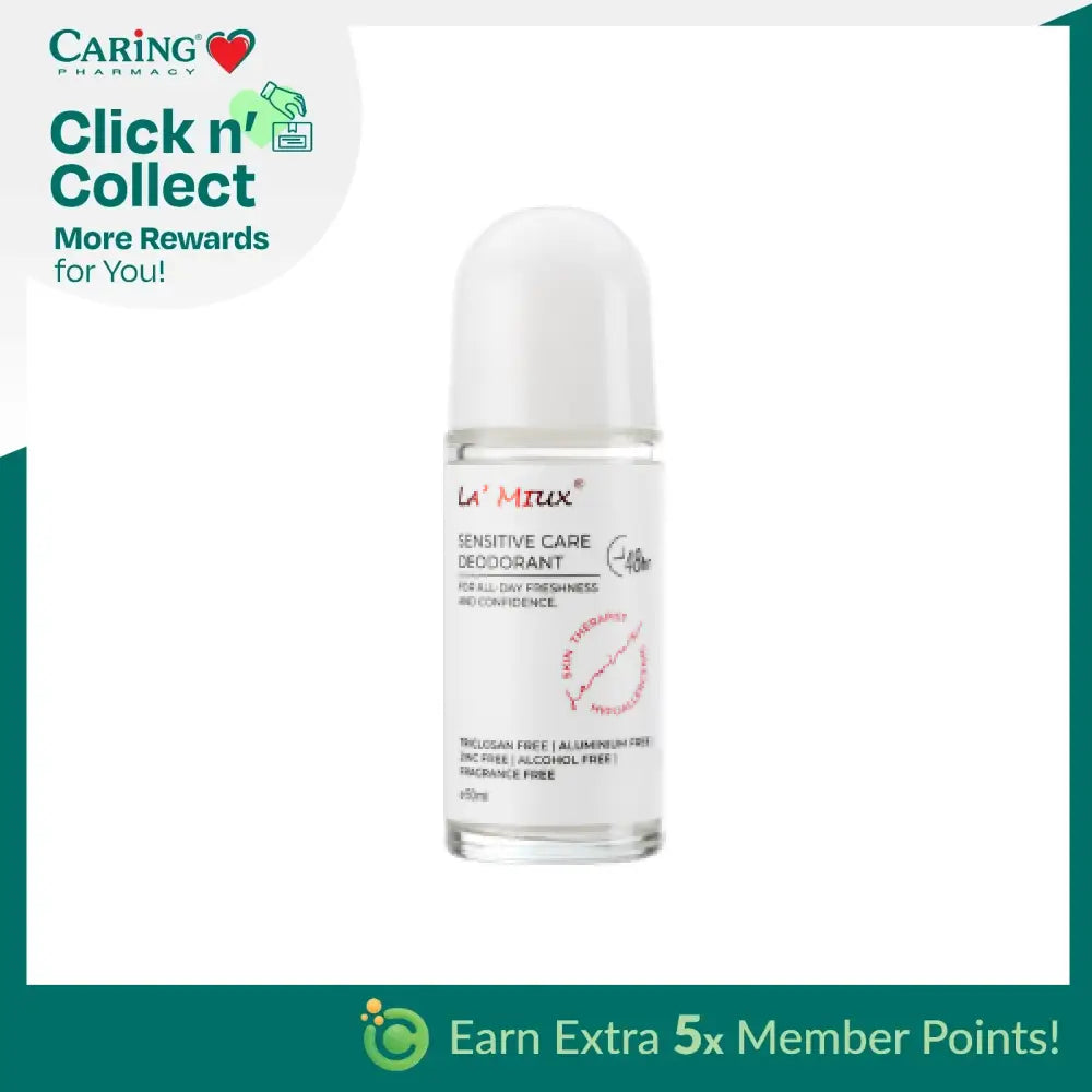 LAMIUX SENSITIVE CARE DEODORANT 50ML