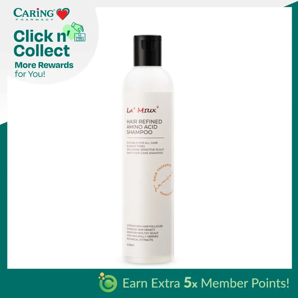 LAMIUX Hair Refined Amino Acid Shampoo for Hair Loss with nourishing ingredients for healthier hair