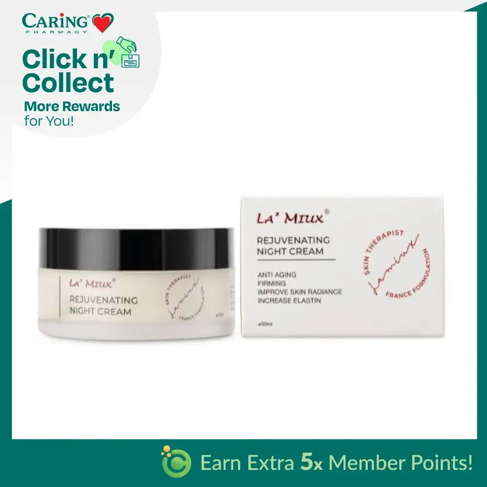LAMIUX Rejuvenating Night Cream for anti aging with firming and skin radiance benefits