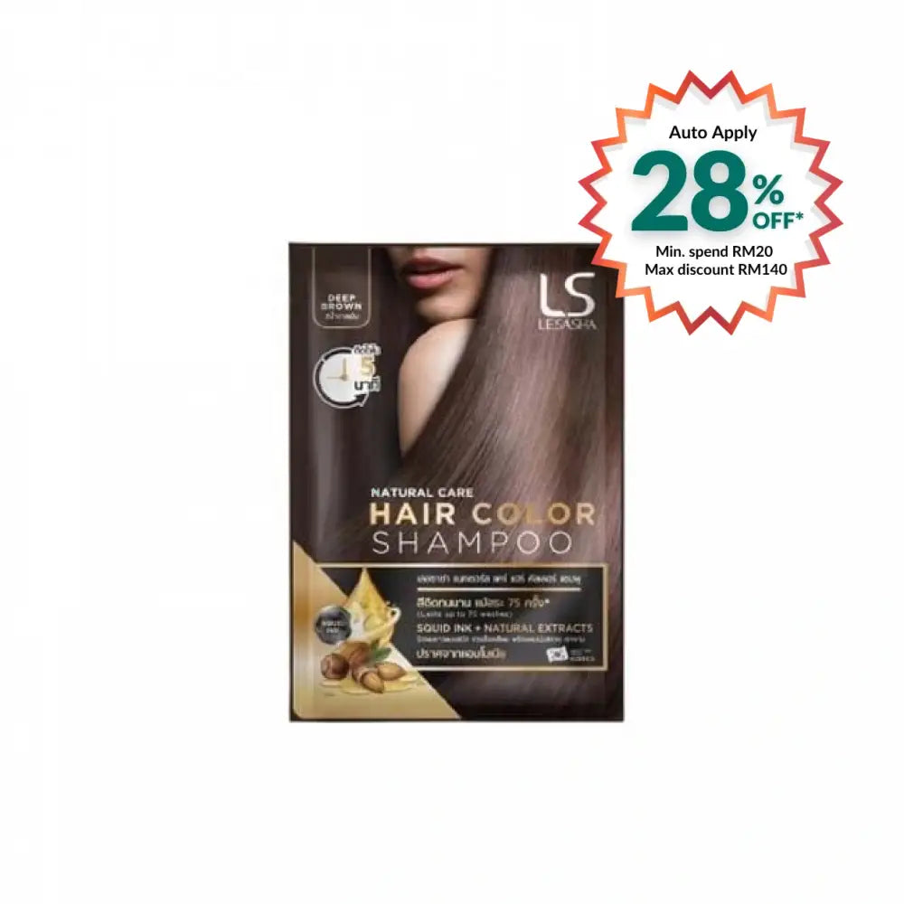 LESASHA HAIR COLOR SHAMPOO DEEP BROWN 30ML