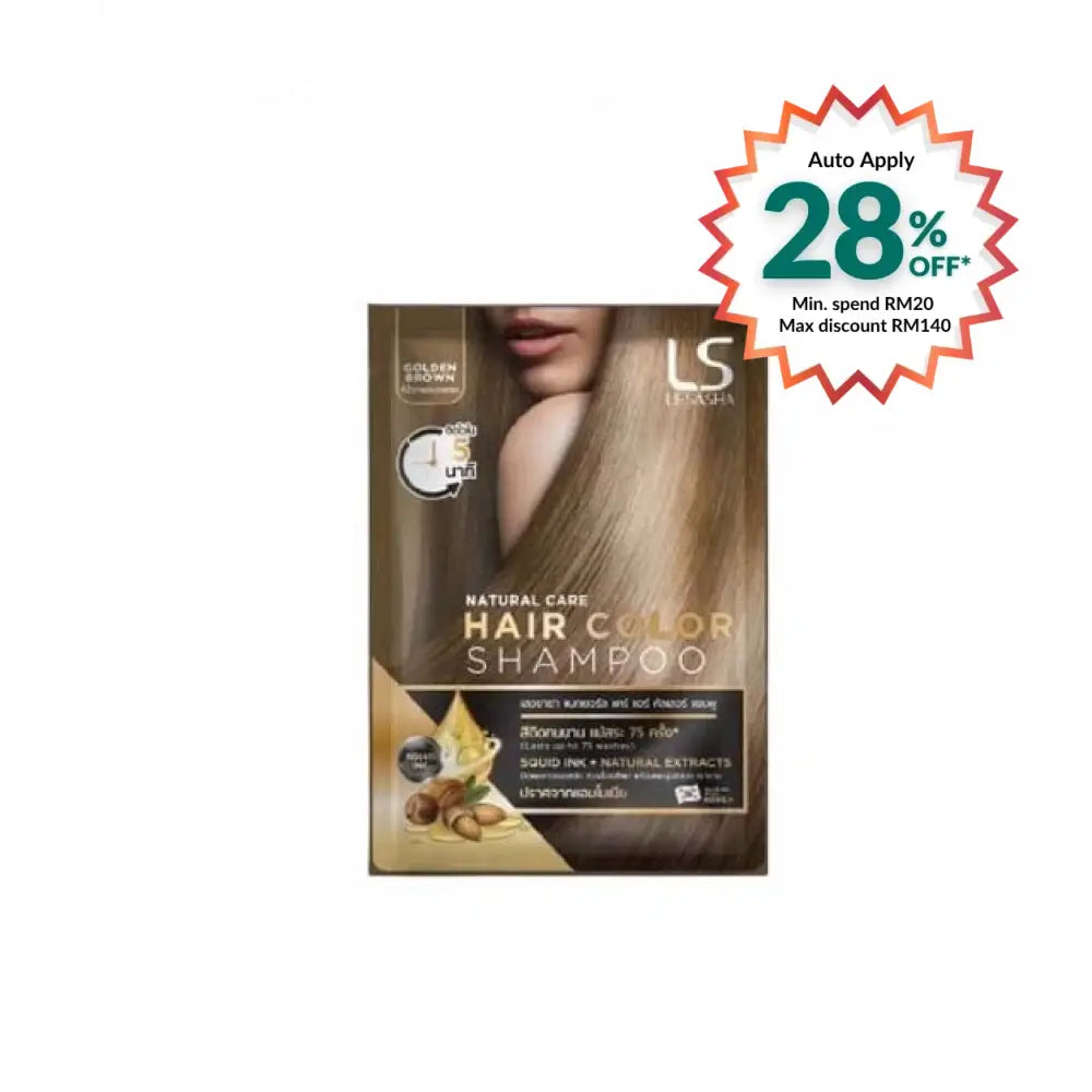 LESASHA HAIR COLOR SHAMPOO GOLDEN BROWN 30ML