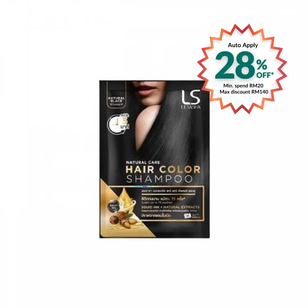 LESASHA HAIR COLOR SHAMPOO NATURAL BLACK 30ML