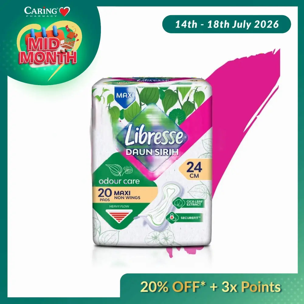 LIBRESSE DAUN SIRIH MAXI 24CM NON WINGS 20S
