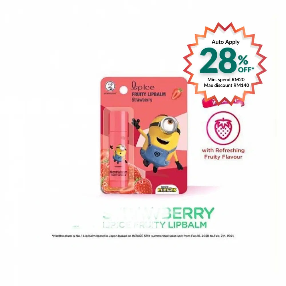 LIPICE FRUITY LIP BALM STRAWBERRY 3.5G