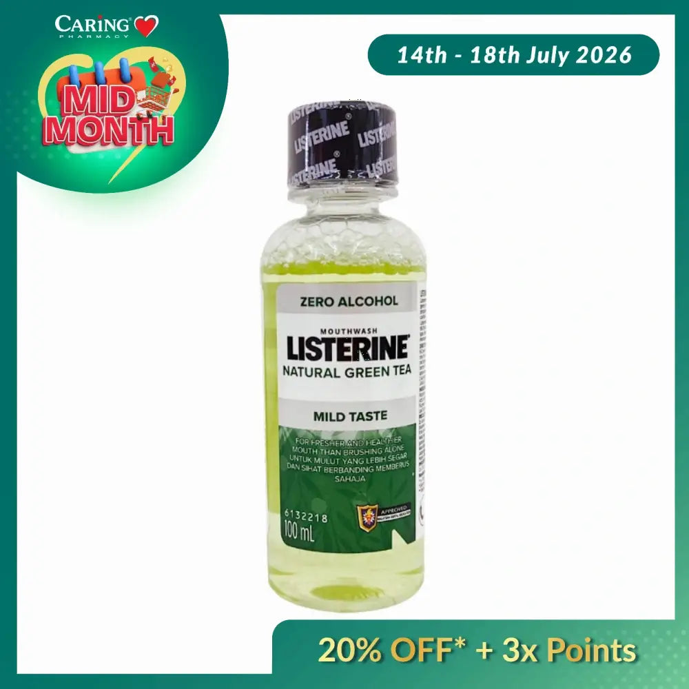 LISTERINE GREEN TEA MILD TASTE 100ML