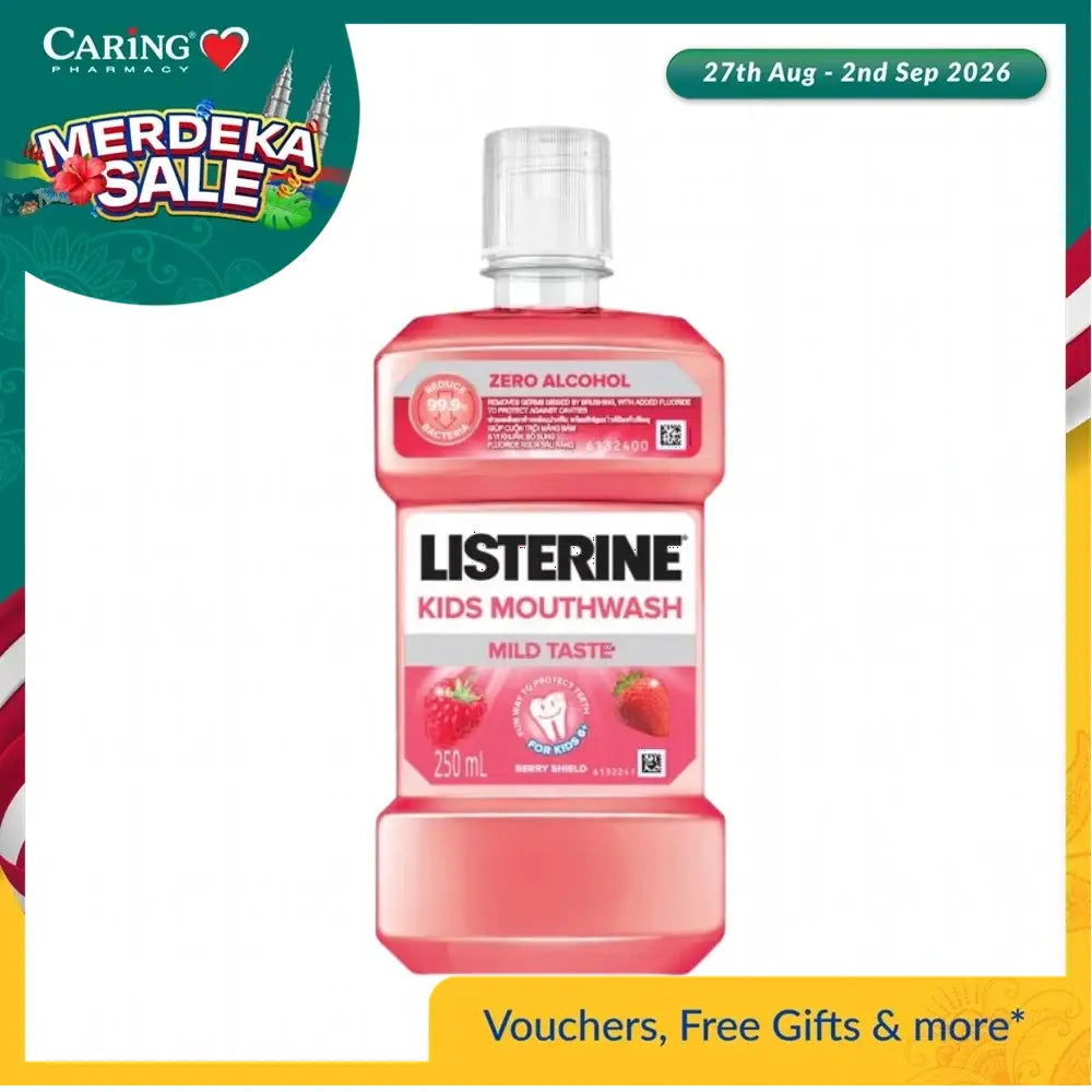 LISTERINE KIDS MOUTHWASH BERRY SHIELD 250ML