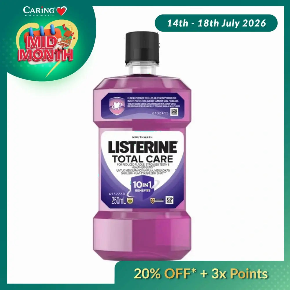 LISTERINE MOUTH WASH TOTAL CARE 250ML