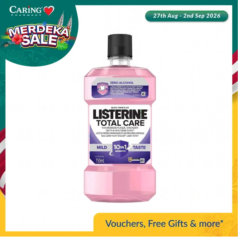 LISTERINE MOUTHWASH 750ML TOTAL CARE MILD TASTE